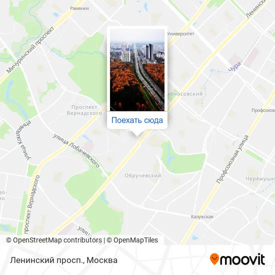 Карта Ленинский просп.