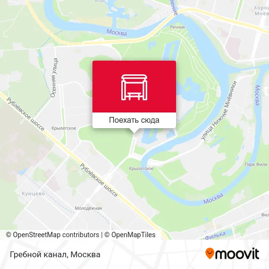 Карта Гребной канал