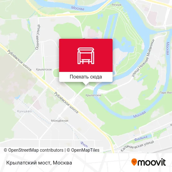 Карта Крылатский мост