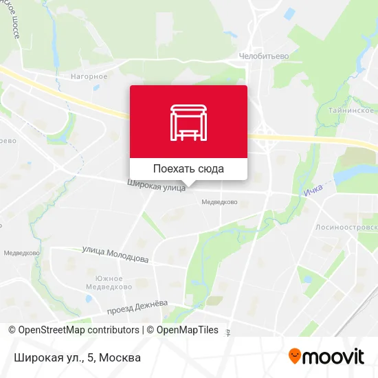 Карта Широкая ул., 5
