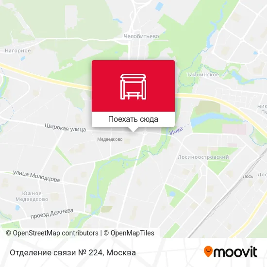 Карта Отделение связи № 224