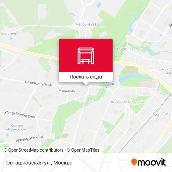 Карта Осташковская ул.