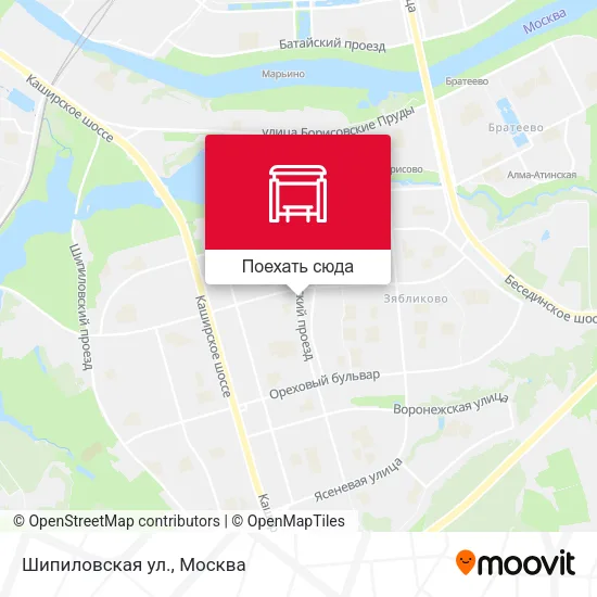 Карта Шипиловская ул.