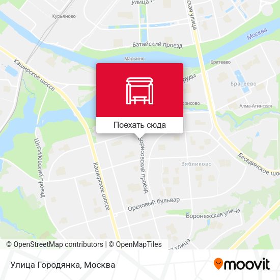 Карта Улица Городянка