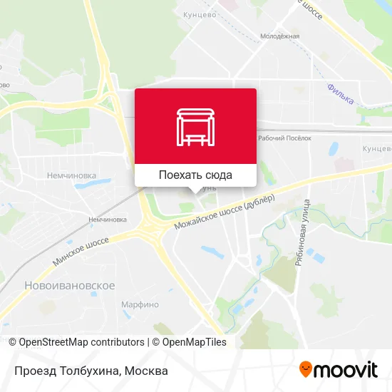 Карта Проезд Толбухина
