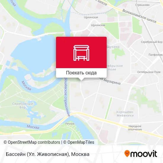 Карта Бассейн (Ул. Живописная)