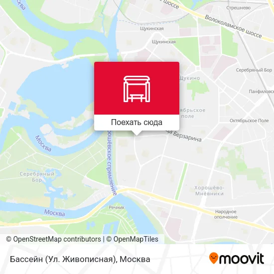 Карта Бассейн (Ул. Живописная)