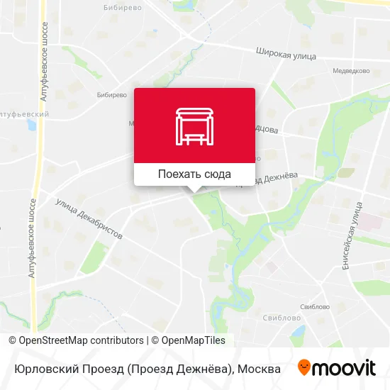 Карта Юрловский Проезд (Проезд Дежнёва)