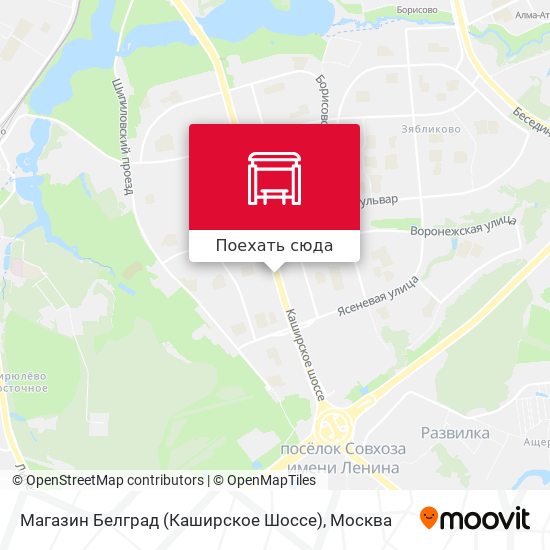 Карта Магазин Белград (Каширское Шоссе)
