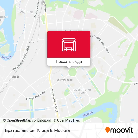 Карта Братиславская Улица 8