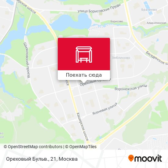 Карта Ореховый Бульв., 21