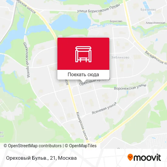 Карта Ореховый Бульв., 21