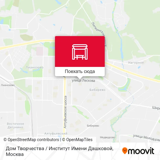 Карта Дом Творчества / Институт Имени Дашковой