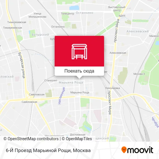 Карта 6-Й Проезд Марьиной Рощи