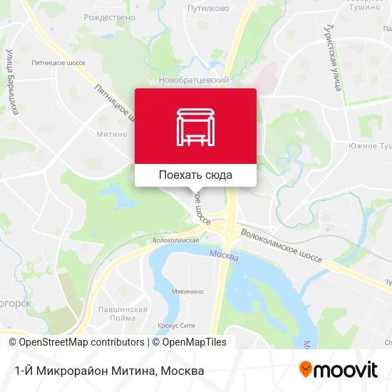 Карта 1-Й Микрорайон Митина
