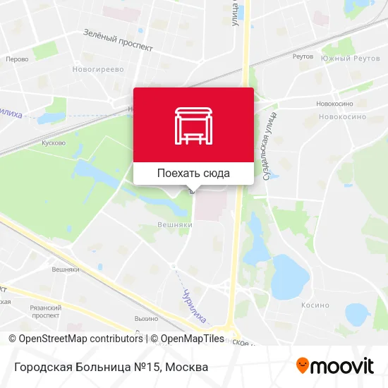 Карта Городская Больница №15