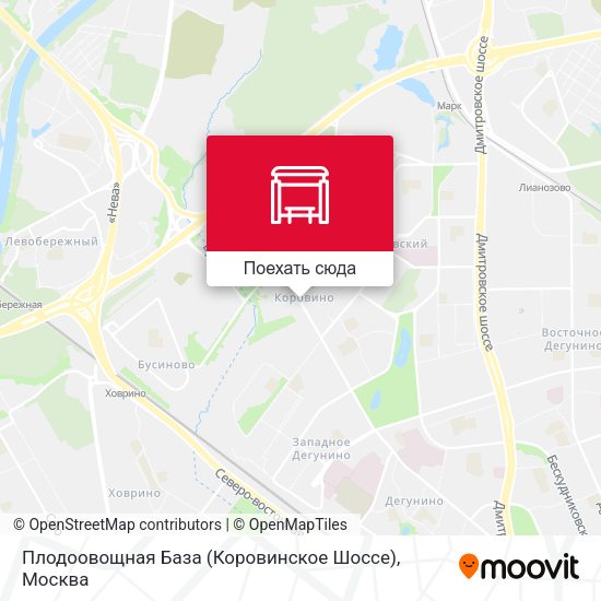 Карта Плодоовощная База (Коровинское Шоссе)