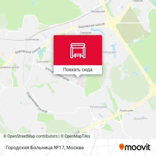 Карта Городская Больница №17