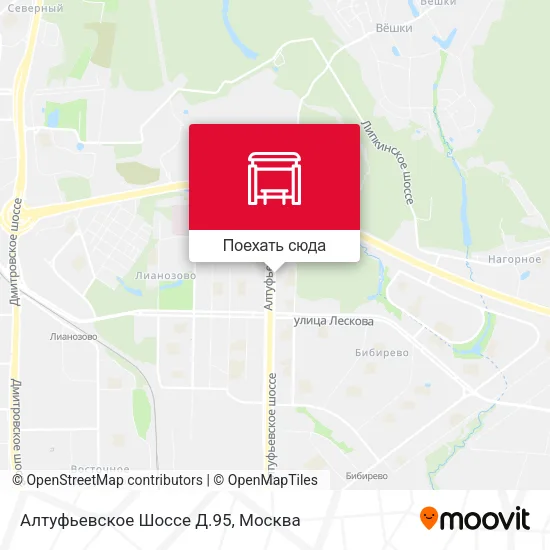 Карта Алтуфьевское Шоссе Д.95