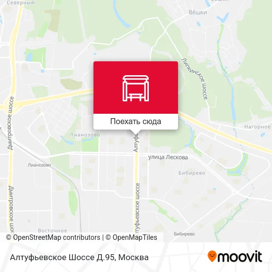 Карта Алтуфьевское Шоссе Д.95