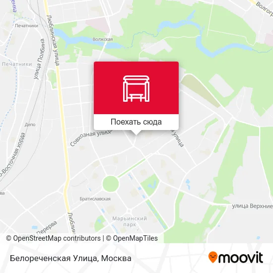 Карта Белореченская Улица