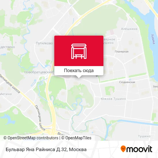 Карта Бульвар Яна Райниса Д.32
