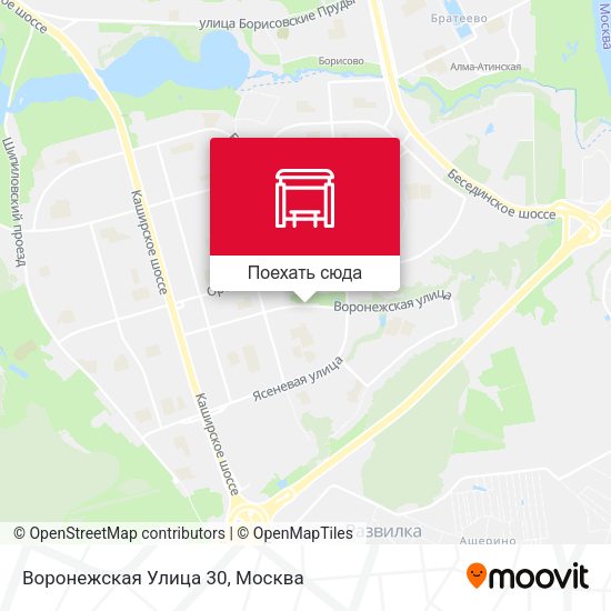 Карта Воронежская Улица 30