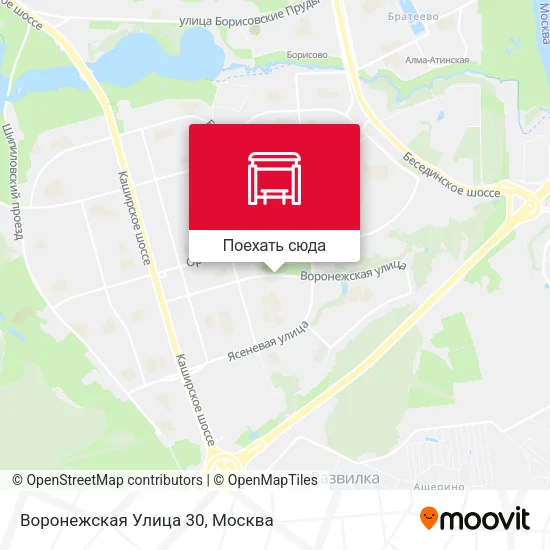Карта Воронежская Улица 30