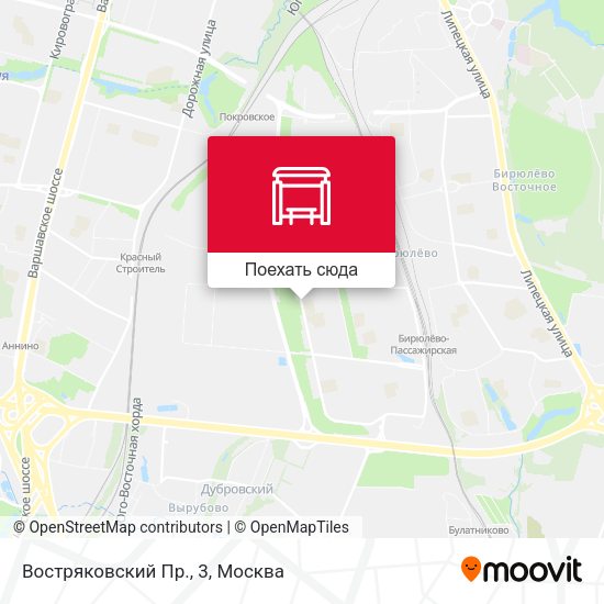 Карта Востряковский Пр., 3