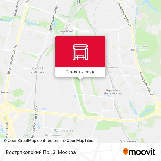 Карта Востряковский Пр., 3