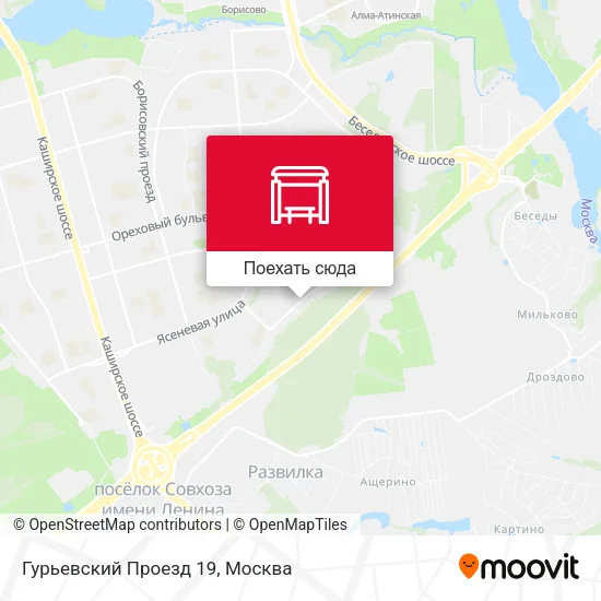 Карта Гурьевский Проезд 19