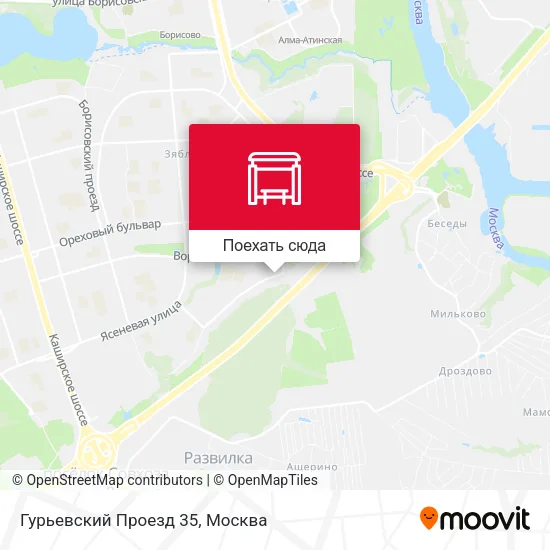 Карта Гурьевский Проезд 35