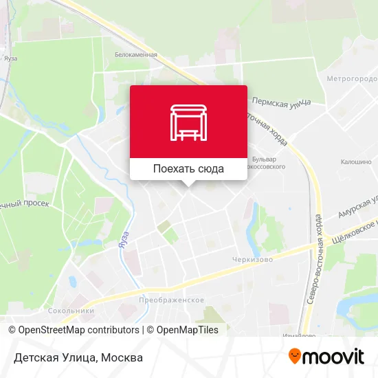 Карта Детская Улица
