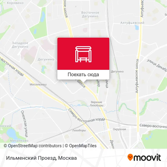 Карта Ильменский Проезд