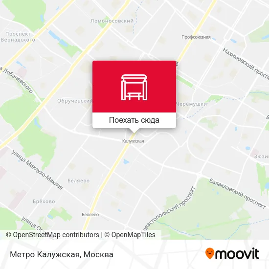 Карта Метро Калужская