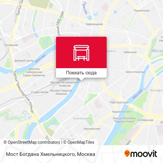 Карта Мост Богдана Хмельницкого