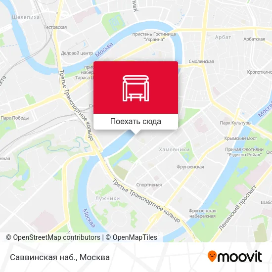 Карта Саввинская наб.