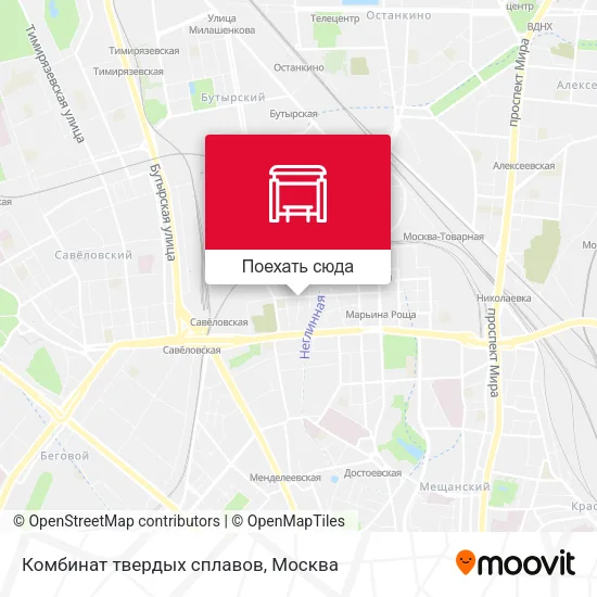 Карта Комбинат твердых сплавов
