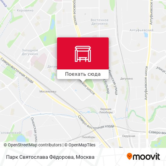 Карта Парк Святослава Фёдорова