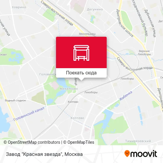 Карта Завод "Красная звезда"