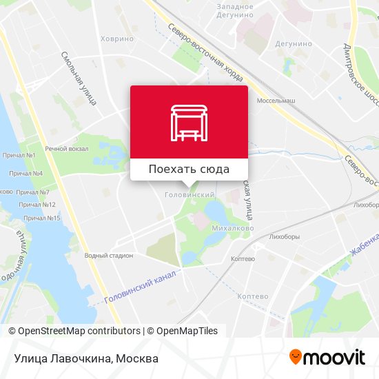Карта Улица Лавочкина