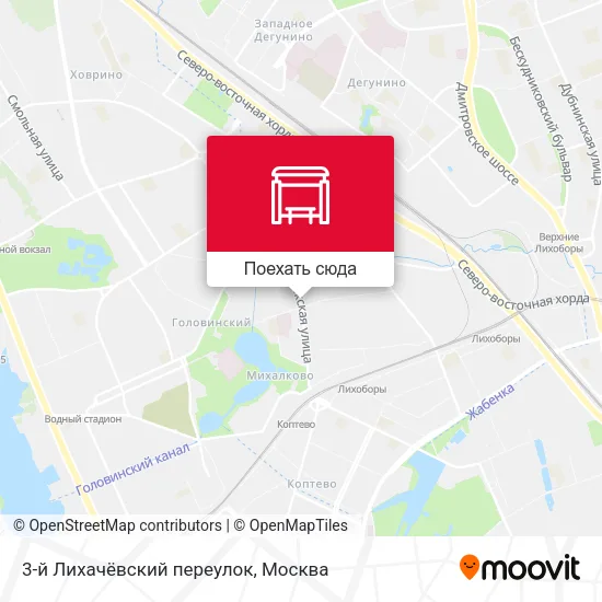 Карта 3-й Лихачёвский переулок
