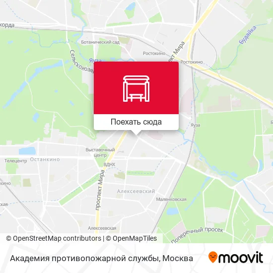 Карта Академия противопожарной службы
