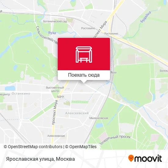 Карта Ярославская улица