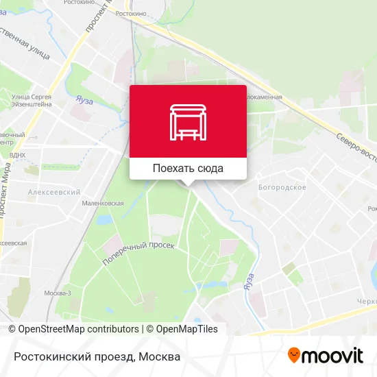 Карта Ростокинский проезд