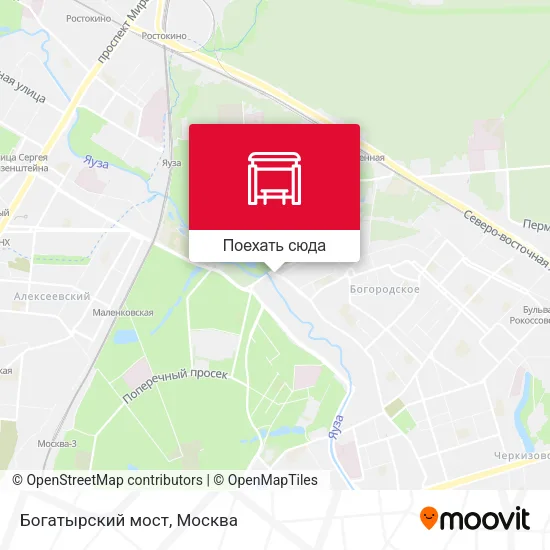 Карта Богатырский мост