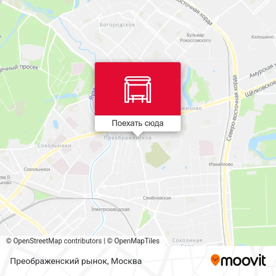 Карта Преображенский рынок