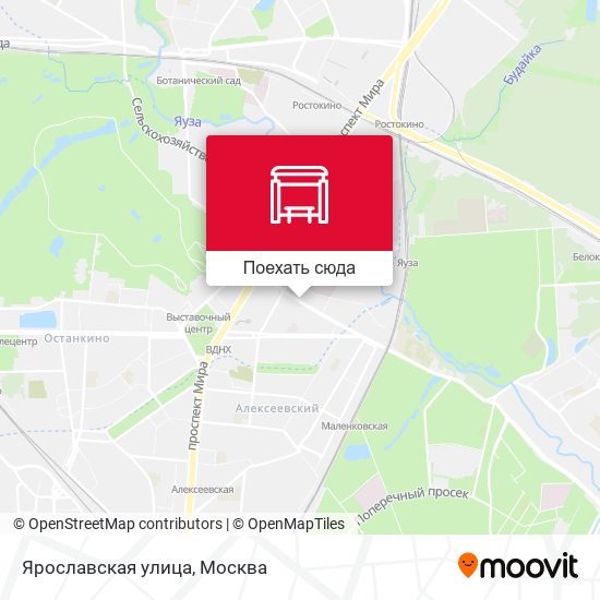 Карта Ярославская улица