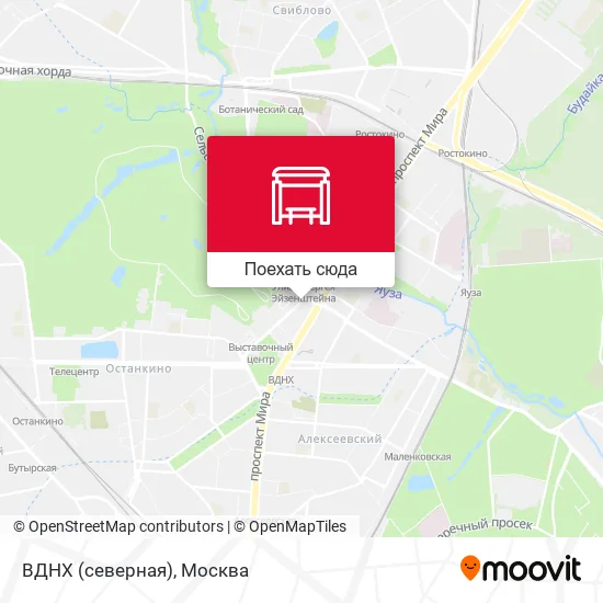 Карта ВДНХ (северная)