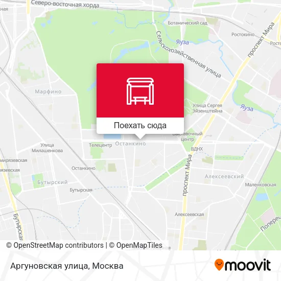 Карта Аргуновская улица
